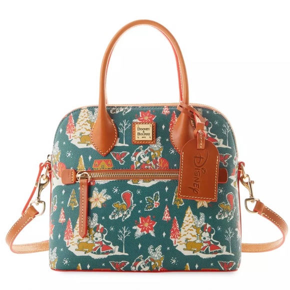 Dooney & Bourke Mickey Minnie Holiday Christmas Satchel & Wallet Bundle Set NWT - Picture 2 of 12